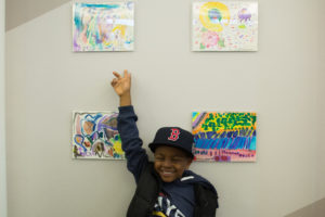 art display at BofA Dudley branch