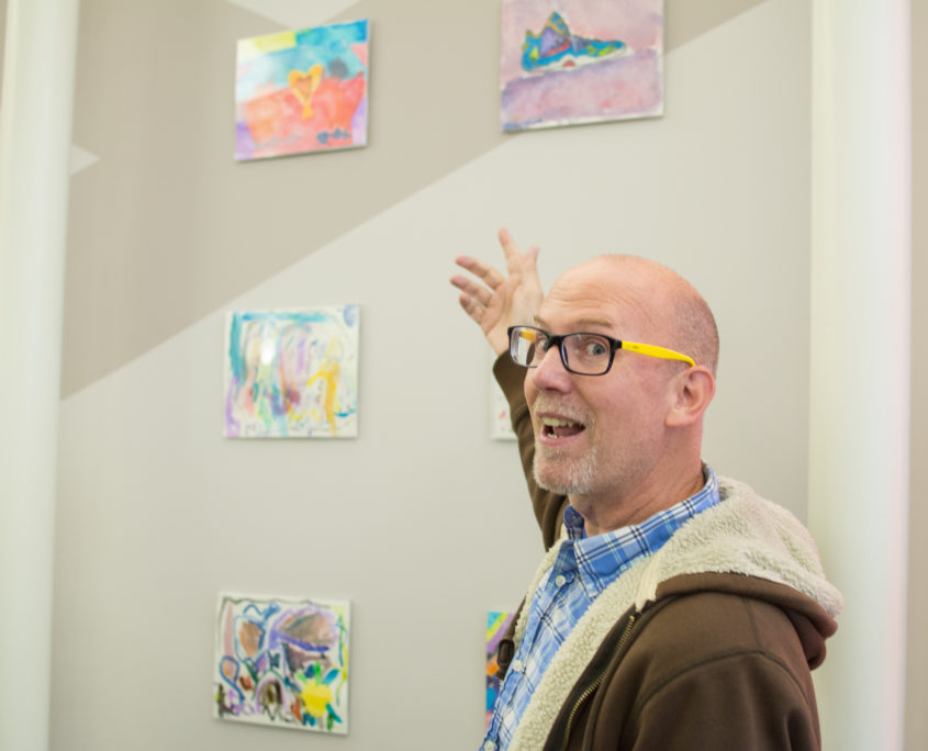 art display at BofA Dudley branch